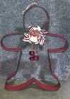 HUGE 22" Gingerbread Man Cookie Cutter Metal Christmas Decor NEW Wreath Crafts