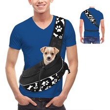 Small Dog Sling Carrier Puppy Travel Cat Small, Cute Black