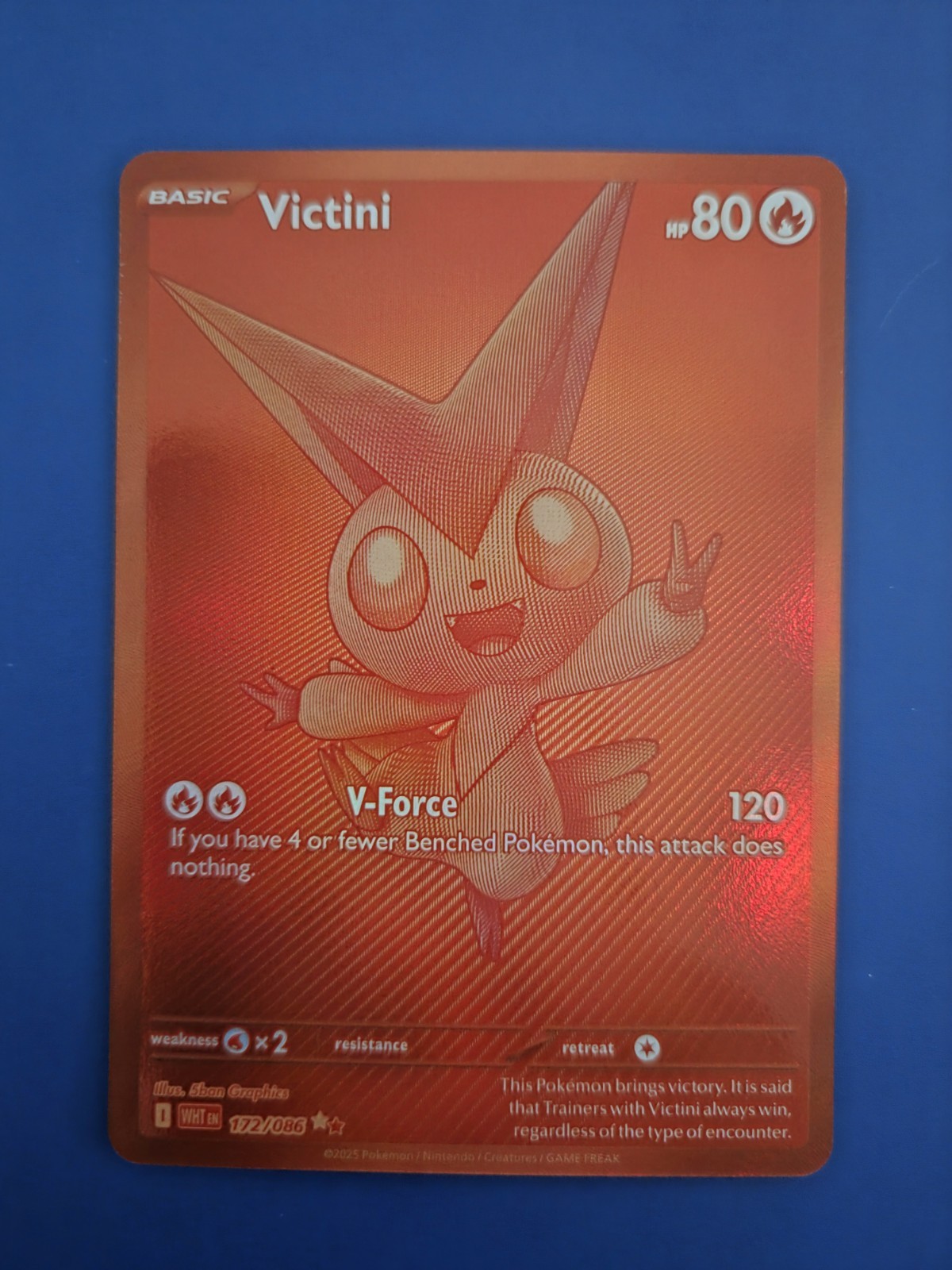 VICTINI RED WHITE FLARE 172/086 NEAR MINT CONDITION