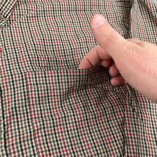 Viyella Shirt Mens Extra Large Beige Colorful Plaid Wool Blend Flannel Twill - Picture 3 of 10