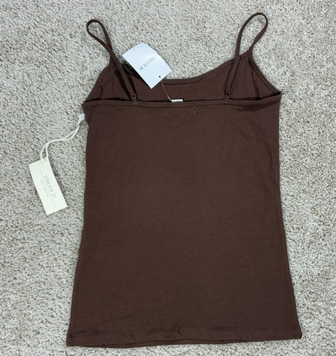 Forever 21 Brown Cami Tank Top NWT Size Medium Basic Spaghetti Strap - Picture 3 of 3