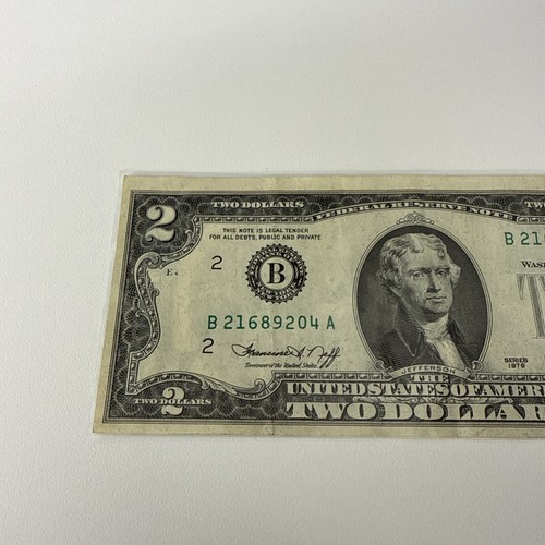 1976 2 Dollar Bill - Picture 2 of 6