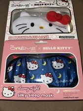 Lot 2 The Creme Shop x Hello Kitty 3D Plushie Sleep Mask Limited Edition Sanrio