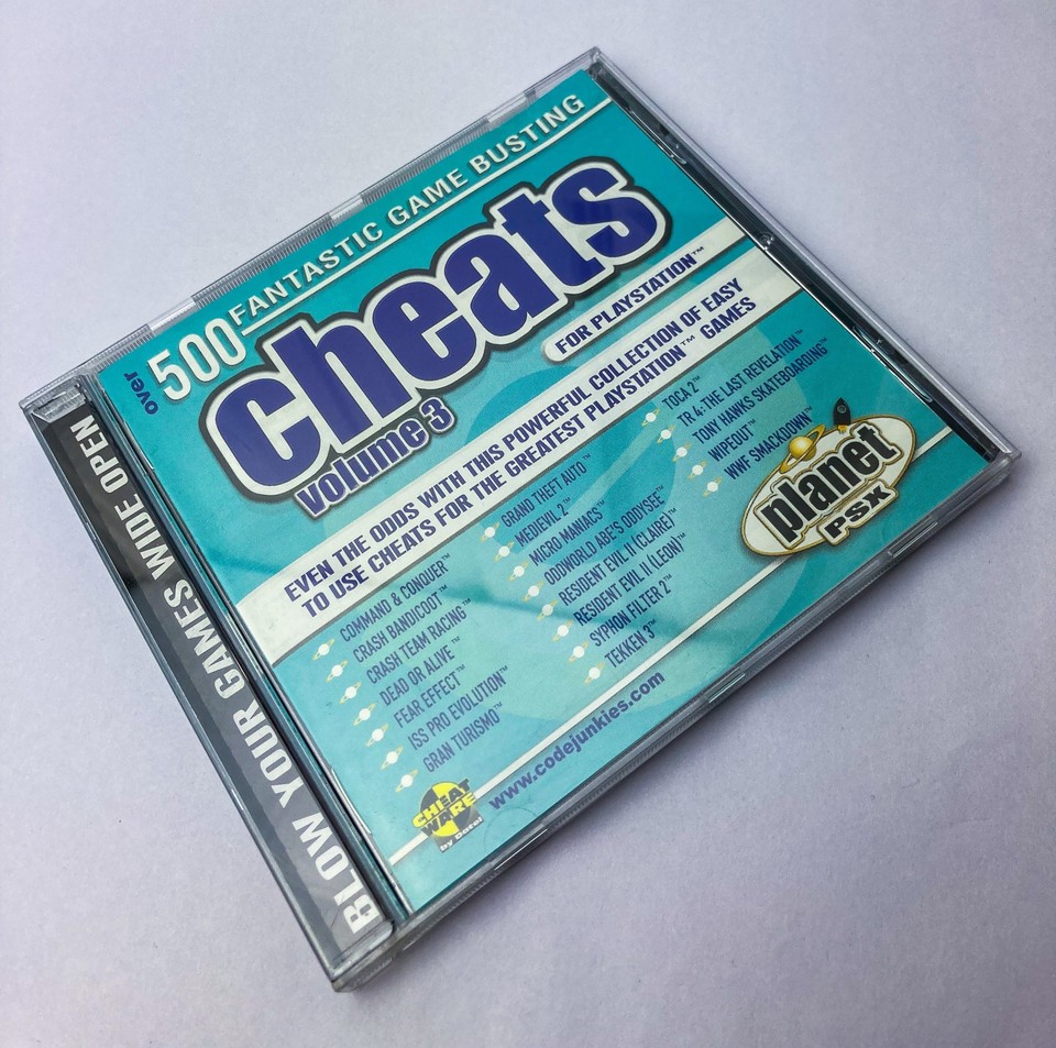 PLANET PSX CHEATS VOLUME 3 - Sony PlayStation 1 Datel Cheat Ware Code ...
