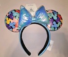 New Disney Parks 2024 Mickey Balloons Blue Bow Ears Headband Nwt