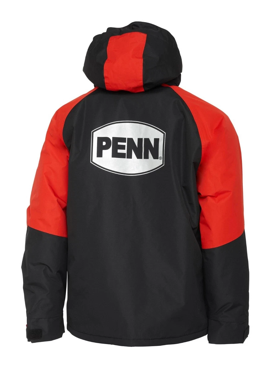 Traje Térmico Penn Fierce PARA HOMBRES XXXL Rojo Ardiente Negro Impermeable Chaqueta y Vadeadores 3XL