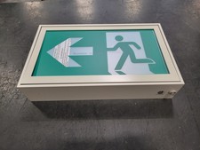 SURPLUS NEW THOMAS & BETTS RA3WSP Aluminum Pictogram Exit Sign – Safety