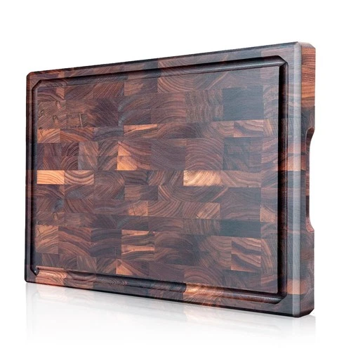 COCOBOSS Walnut Cutting Boards for Kitchen Chopping Board End Grain Cutting B...