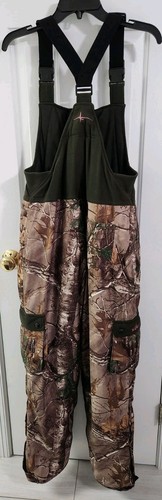 Habit Sz L Women's Cedar Branch Camo Insulated Bib Overalls Outdoors Real Tree - Picture 2 of 17