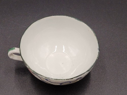 Rose Famille Tea Cup Antique Floral Handpainted Delicate Unsigned - Picture 2 of 13