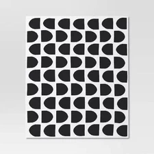Threshold 60x50" Geometric Jacquard Knit Reversible Throw Blanket, Black