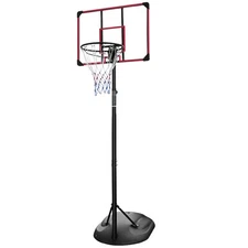 Adjustable-Height Portable Basketball Hoop 7.5Ft-9.2Ft Height, Indoor/Outdoor