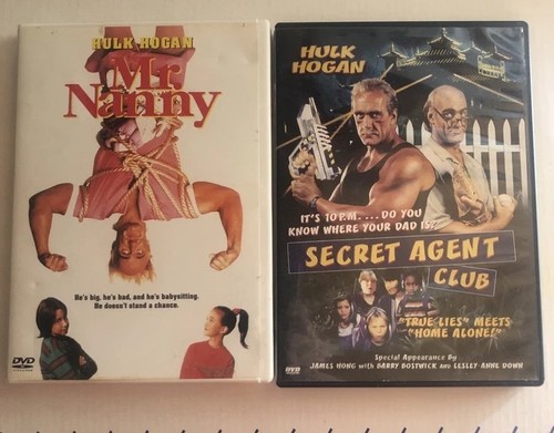 Hulk Hogan DVDs. Mr. Nanny. Secret Agent Club. Oop
