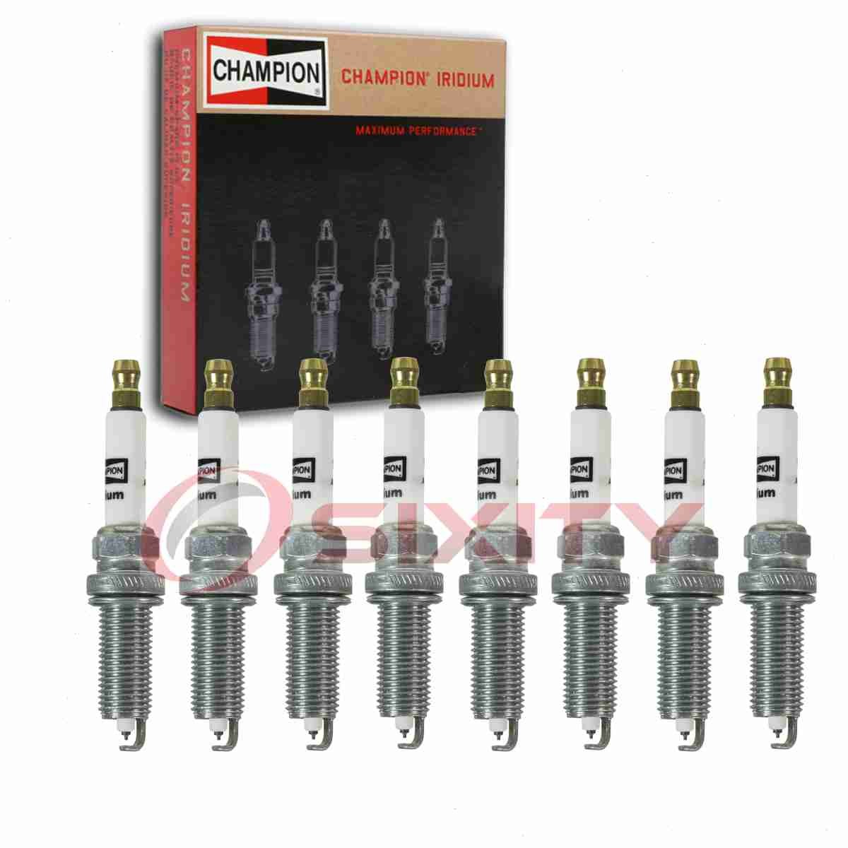 8 pc Champion Iridium Spark Plugs for 2017-2020 Nissan NV3500 5.6L V8 dg