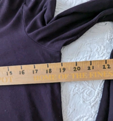 Eileen Fisher Top Long Sleeve Tee Scoop Neck Rayon Lycra Women Medium Plum - Bild 6 von 11