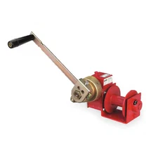 Thern 4622Pb Hand Winch, Worm Gear, W/Brake, 1000 Lb.