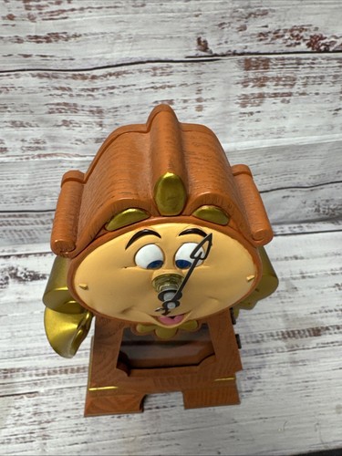 Disney Parks Beauty and the Beast Cogsworth Clock 10" Working Clock Figurine - Picture 2 of 12