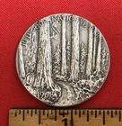 1972 REDWOOD: National Parks Centennial .999 Pure Silver Medal Old Faithful, 31g