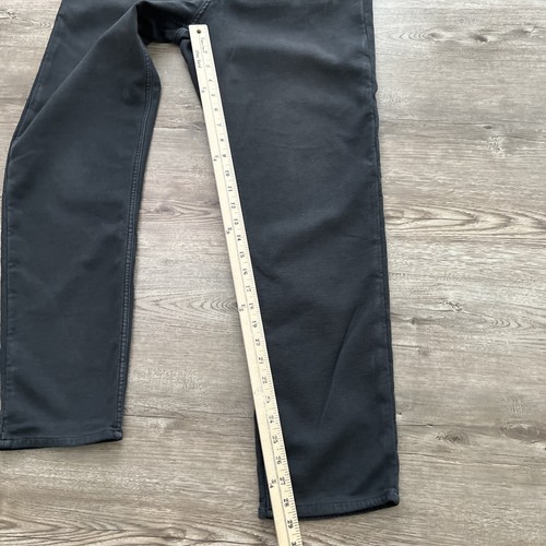 Faherty Stretch Terry 5 Pocket Pant Mens 36x30 Onyx Black Slim Fit - Picture 5 of 20