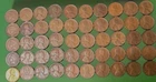 Roll includes 4 Indians 15 Teens & 30 Twenties Lincoln Wheat Cents +1 BU 1950'S