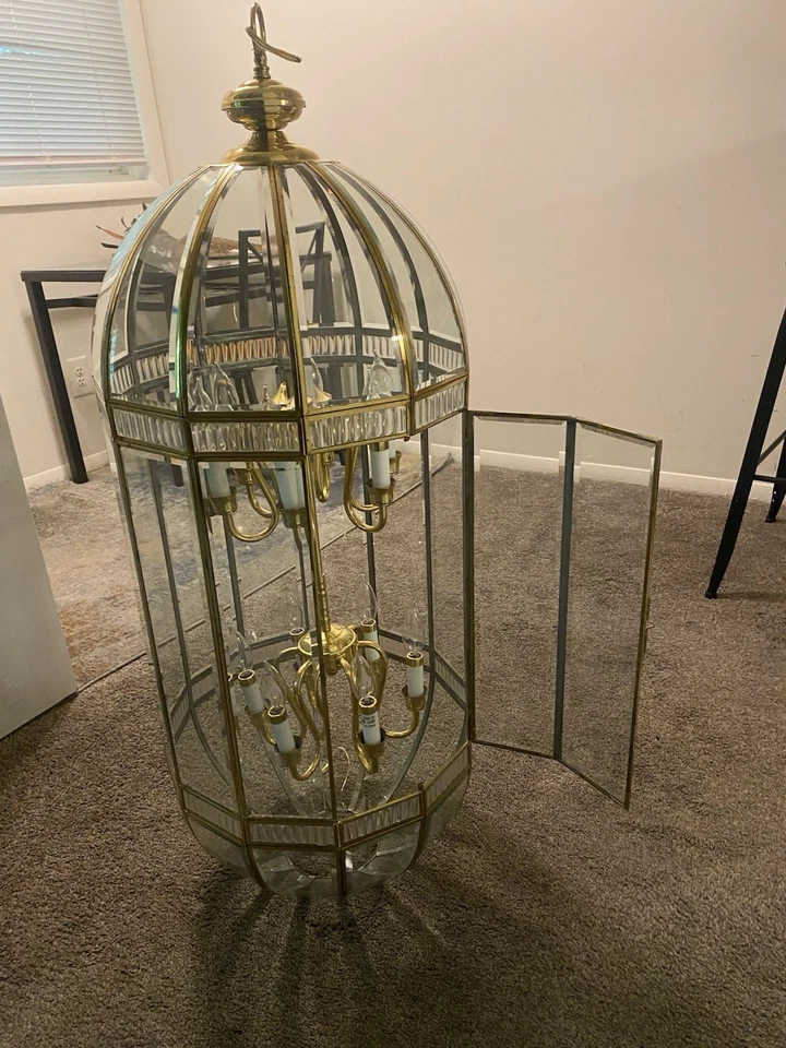 复古 33 英寸 Fredrick Ramond 悬挂式烛台吊灯 — 第 4/4 张图片