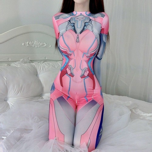 Sex Rosa Juego por la Paz Mono Cosplay Disfraz Bodytrajes Spandex Zentai Traje - Imagen 3 de 5