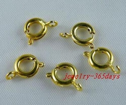 250pcs Tibetan Silver/Gold Color Tiny Round Clasps 10.5x7mm I20 I21 - Picture 3 of 3