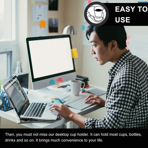 Desktop Cup Clamp Office Desk Organizer Clamp Storage - 第 2/12 張圖片