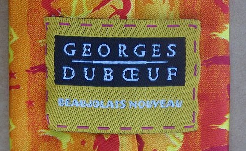 Bright Bold Georges Dubouef Beaujolais Nouveau celebration polyester neck tie - Picture 4 of 4