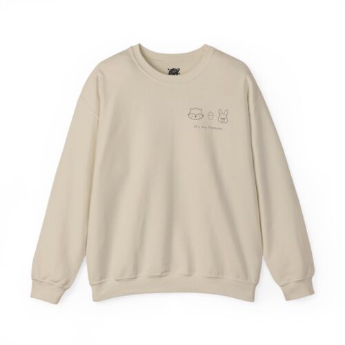 Cute Woodland Comic Fox & Rabbit sweatshirt _ unisex, super soft, cute animal, p - Picture 3 of 10