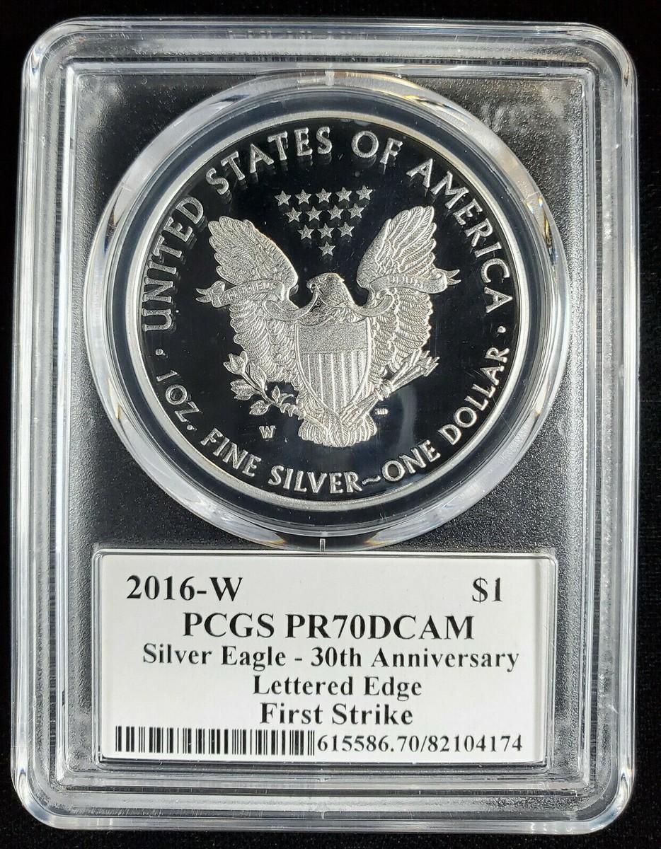 2016 W Proof Silver Eagle PCGS PR 70 DCAM First Strike