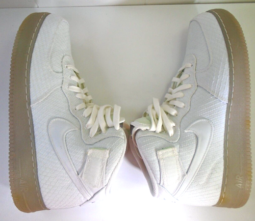 NIKE AIR FORCE 1 MID '07 LV8 WHITE SNAKESKIN Men Sz 11 Air Jordan's w/ Gum Soles - Picture 13 of 21