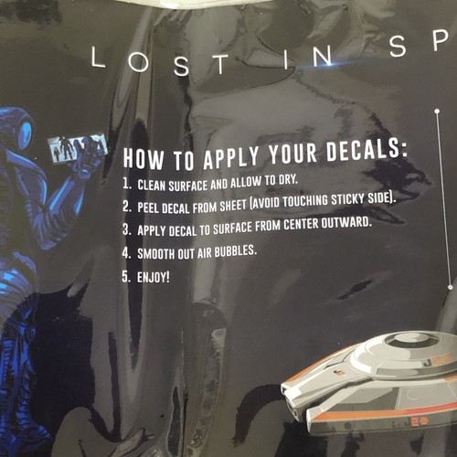 Juego de calcomanías adhesivas de coche perdido en el espacio Robinson Family Loot Crate exclusivo de Netflix - Imagen 4 de 8
