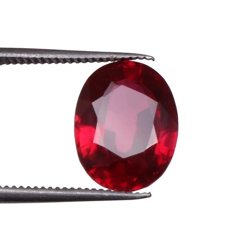 Blood Red Ruby 4.80 Ct. Oval Cut Mozambique Precious RARE Loose Gemstone - Picture 4 of 7