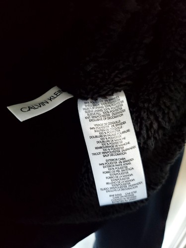 Calvin Klein Sherpa Lined Hooded Softshell Jacket Men's Size M Blue NWT CM105270 - Picture 6 of 9