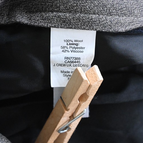 J.CREW 29x32 Navy Blue 44448 Flannel 100% Wool Bowery Classic Mens Dress Pants - Picture 7 of 9