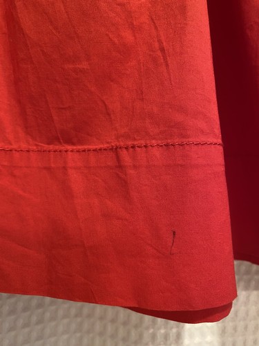 Banana Republic~Sz 2~Pleated Skirt~Red~Cotton~Side Pockets~Zip Closure~Summer - 第 7/7 張圖片