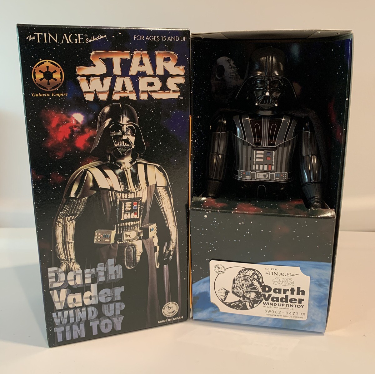 スターウォーズTIN TOY Star Wars Darth Vader Robot Wind Up Tin Toy 1997 Osaka