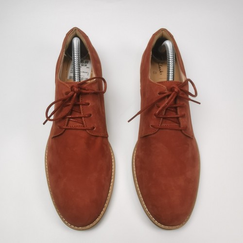 ~ Clarks Netley Bloom Nubuk-Wildlederschuhe rostfarben ~ Damengröße UK 7 D ~ UVP 60 £ ~ - Bild 10 von 20