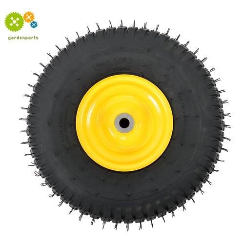 Neumático y rueda de ahorro de césped de 15 x 6,00-6 pulgadas para cortadora de césped rueda inflable - Imagen 6 de 17