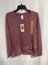 Active Life Womens Long Sleeve Pullover Crushed Berry Size Medium NEW