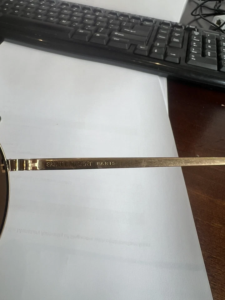 Gafas de sol Yves Saint Laurent YSL 136 Zero 004 - Metal redondo Foto 4 de 4