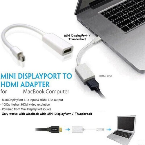 Mini Display Port DP/Thunderbolt Male Plug to HDMI Female Adaptor - Picture 10 of 12