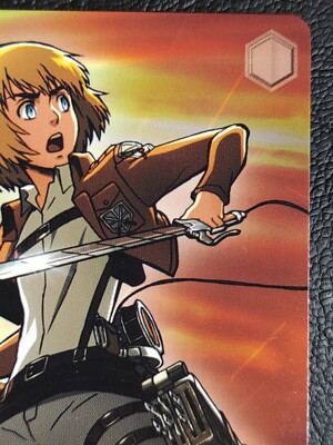 Armin Arlert バッジ WC. ARMIN ARLERT Rokkaku metal badge No. 9 