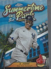 2023 Topps Chrome Aaron Judge Summertime in the Park Insert