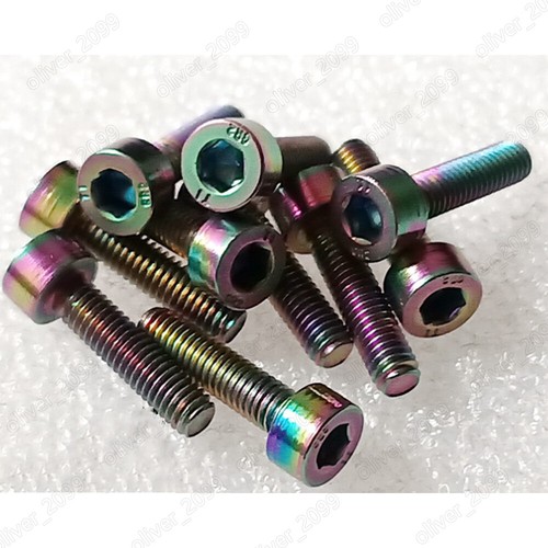 Colorido Titanio GR2 DIN912 Allen Hexagonal Tornillos Cabeza Tapa M3 - Imagen 4 de 4
