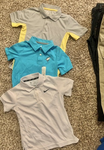 Boys Clothes Bundle 27 Pcs Size 5, 6/7 & 8/10 Nike Ralph Lauren ADIDAS Puma READ - Picture 9 of 24