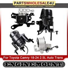 4x Engine Motor & Transmission Mount for Toyota Camry 2018-2024 2.5L Auto Trans