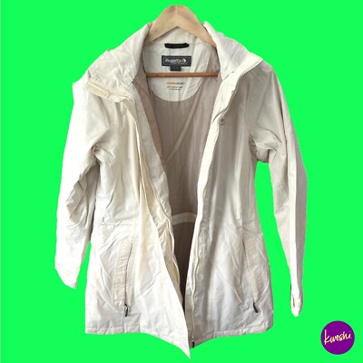 REGATTA Women's Waterproof Jacket, Taped Seams, Jersey Lining, Ivory, UK 10