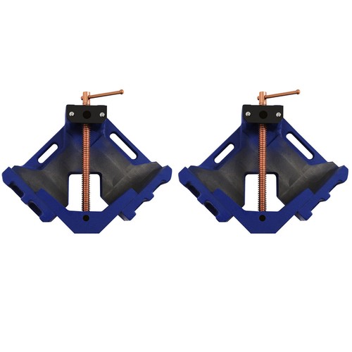 2 Pcs Woodworking Welding Clamping Tool 4" 90 Degree Right Angle Corner Clamps - Picture 7 of 14
